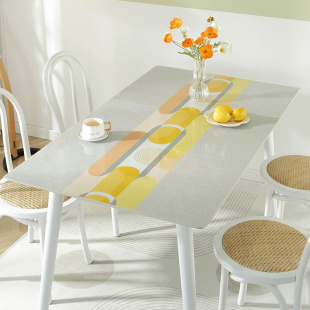 简约北欧风pvc软玻璃桌垫防水防油免洗防烫桌布餐桌书桌茶几台布