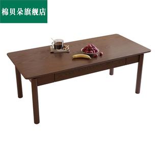 实木可折叠茶几小户型简易茶桌简约现代小矮桌客厅餐桌家用小桌子