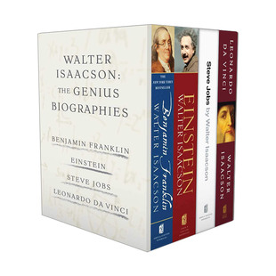 进口英语原版 天才传记4本套装 书籍 Walter 沃尔特·艾萨克森 The Biographies Isaacson Genius 英文版 英文原版