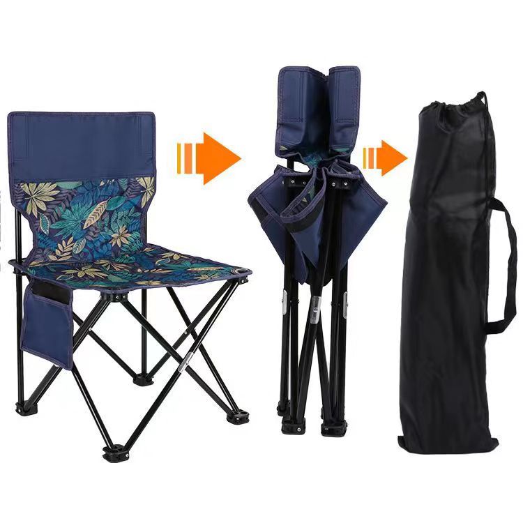新款 金属折叠椅户外便携式 月亮椅野营露营郊游烧烤野餐装 备