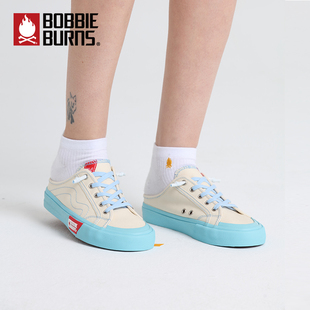 BOBBIE BURNS男女鞋 休闲帆布鞋 两穿懒人鞋 时尚 BBD222AC45 夏季