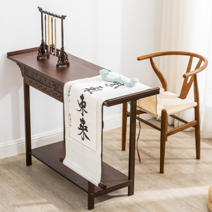 新中式 玄关桌子玄关柜端景台靠墙实木现代简约窄长条案条几小供桌