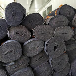土工布工程布混凝土养护保温棉园艺大棚保温毯毛毡黑心棉养护加厚