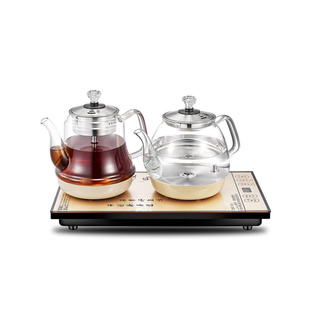蒸汽煮茶器黑茶玻璃全自动底部上水茶桌嵌入式 烧水壶普洱蒸茶壶