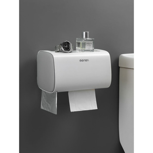 卫生纸盒卫生间纸巾厕纸置物架厕所家用免打孔创意防水卷纸筒抽纸