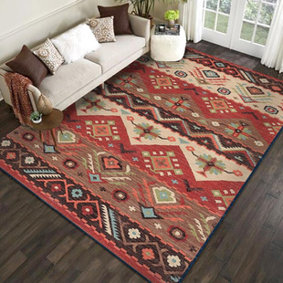 摩洛哥地毯客厅沙发茶几垫卧室餐桌波斯土耳其风美式 复古波西米亚