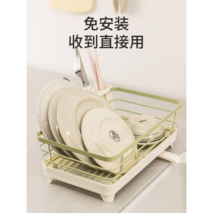 日本厨房置物架碗盘架餐具收纳架碗碟沥水篮水槽不锈钢碗筷沥水架