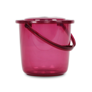 塑料水桶带盖大小号透明桶洗衣桶手提洗车桶储水桶圆型桶装 水桶