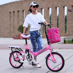 折叠自行车20寸中小学生儿童减震迷你单车男女款 士淑女16寸脚踏车