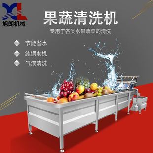 果蔬清洗机大型商用全自动红枣水果蔬菜洗菜机设备工厂直销