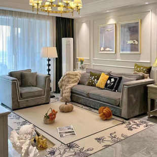 美式 轻奢沙发客厅美克art莫里印象实木双三人组合小户型别墅简约