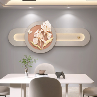 简约现代立体创意客厅装 饰画沙发背景墙挂画卧室餐厅艺术灯光壁画