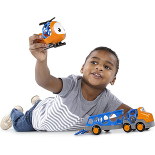 儿童玩具车宝宝洞洞车惯性小车男孩小汽车卡车拖车直升飞机可送礼