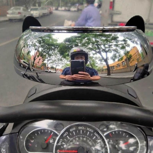 摩托车后视镜大视野超广角电瓶车后视镜大视野电单车倒后镜盲区镜