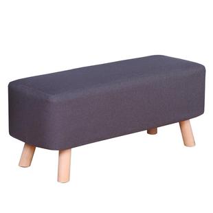 a凳简约现代床尾凳服装 店长条凳实木长方形沙发凳客厅垫 布艺换鞋