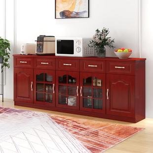餐边柜实木厨房家用储物柜靠墙碗柜边柜现代简约橱柜收纳置物柜i.