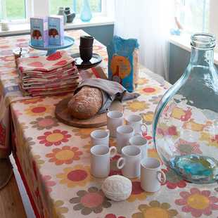 高档瑞典ekelund简约欧式 桌布ins花朵台布茶几桌旗中式 美式 现代布