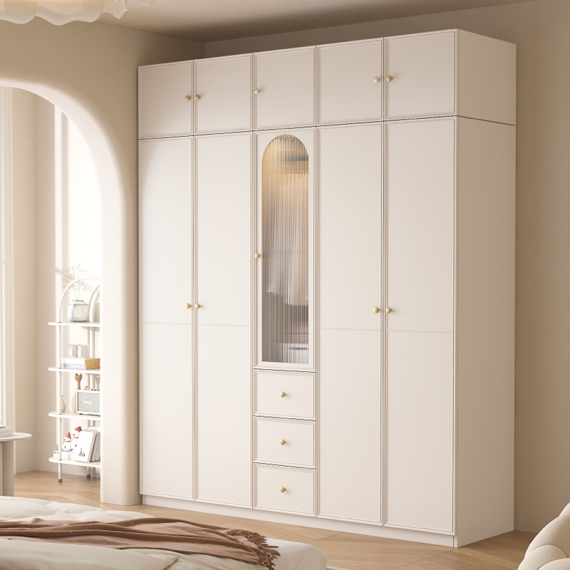 索菲亚官方法式 组合衣柜家用卧室现代轻奢白色奶油风可定制实木生