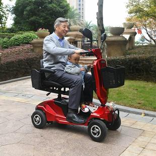 老人电动代步车四轮电瓶车老年助力残疾人家用小型老年人专用双人