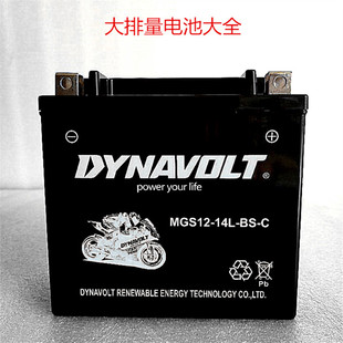 猛獅摩托车电池YTX12v14L哈雷883电瓶X48硬汉1200通用750 V72X72