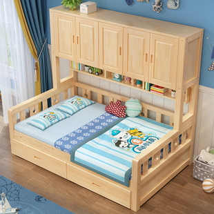 衣柜床一体实木小户型榻榻米单人床现代多功能卧室储物组合儿童床