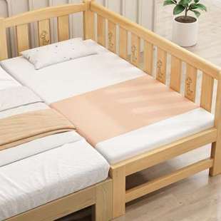 拼接床实木儿童床婴儿床定制加宽床拼接小床带护栏公主床拼接大床