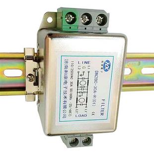 EMI电源滤波器交流单相220V三相380V伺服抗干扰10A20A导轨端子台