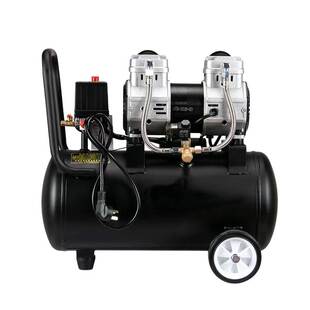 静音无油空压机二极喷漆空气压缩机打气泵木工装 修220V高压