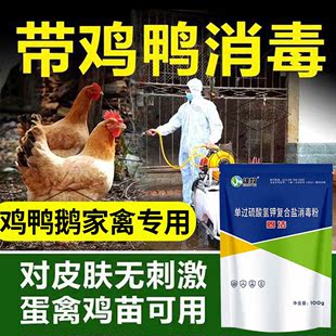 鸡舍消毒液鸡圈鸡场消毒养殖场专用过硫酸氢钾猪牛羊鸽棚消毒粉剂