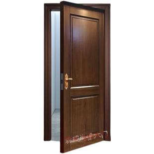 实木卧室门橡木室内烤漆门木门套装 门纯实木门全橡胶木房间门定制