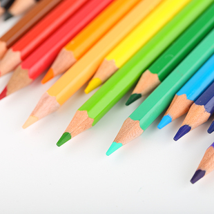 马可24色36色专业彩色铅笔无毒铅芯彩铅儿童学生油性彩色铅笔马克