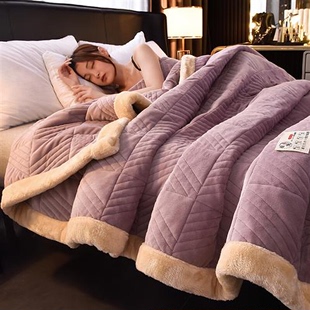 牛奶绒毛毯加厚冬季 珊瑚绒毯子午睡办公室单人沙发披肩盖毯床上用