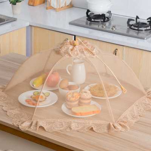 饭菜罩可折叠餐桌罩盖菜罩食物罩家用饭桌罩长方形防苍蝇桌盖大号