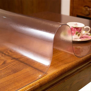 红芯PVC软玻璃防水防烫防油免洗透明桌布塑料餐桌垫茶几垫水晶板