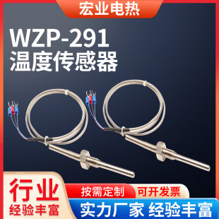 291温度传感器热电阻Pt100温度传感器螺纹安装 测热电偶温探头 WZP