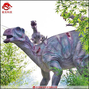 景区窃蛋龙模型仿真动态慈母龙博物馆电动恐龙展品动态雕塑装 置