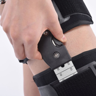方便穿戴膝关节固定支具可调式 加强固定带行走背带防滑固定 八片式