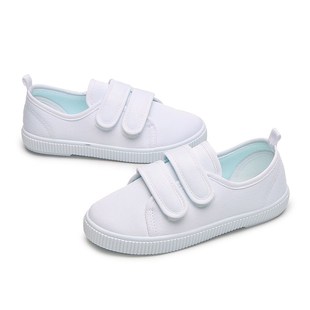 厂家儿童帆布鞋 女童小白鞋 新品 白布鞋 幼儿园室内小学生 男童运动鞋