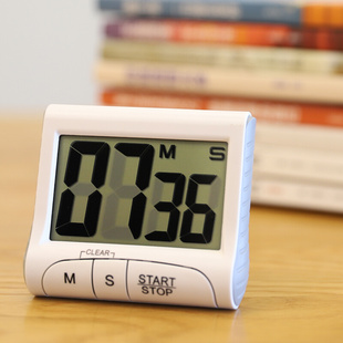 家用大屏幕定时器厨房电子计时器表智能学生时间提醒器闹钟大音量