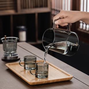 飘逸杯泡a茶壶家用胡桃木沏茶过滤内胆茶水分离全玻璃冲茶器泡茶