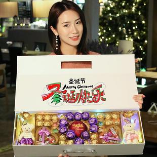 厂家直销一件圣诞节礼物情人节巧克力平安果礼盒 糖果香皂花