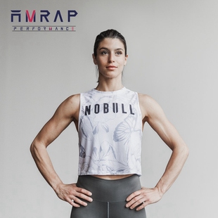 正品 现货NOBULL短款 女子训练T恤CrossFit健身瑜伽女无袖 背心弹性