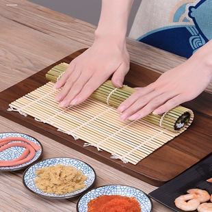 青寿司工具卷帘竹卷帘做紫菜包饭包寿司用竹帘子家用寿司席和海苔