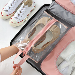 子收纳袋子多功能透明防水鞋 袋旅行旅游鞋 鞋 套家用防尘鞋 罩 包鞋