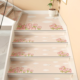 家用楼梯踏步垫可擦洗免胶自粘台阶防滑脚垫高端硅藻泥定制可裁剪