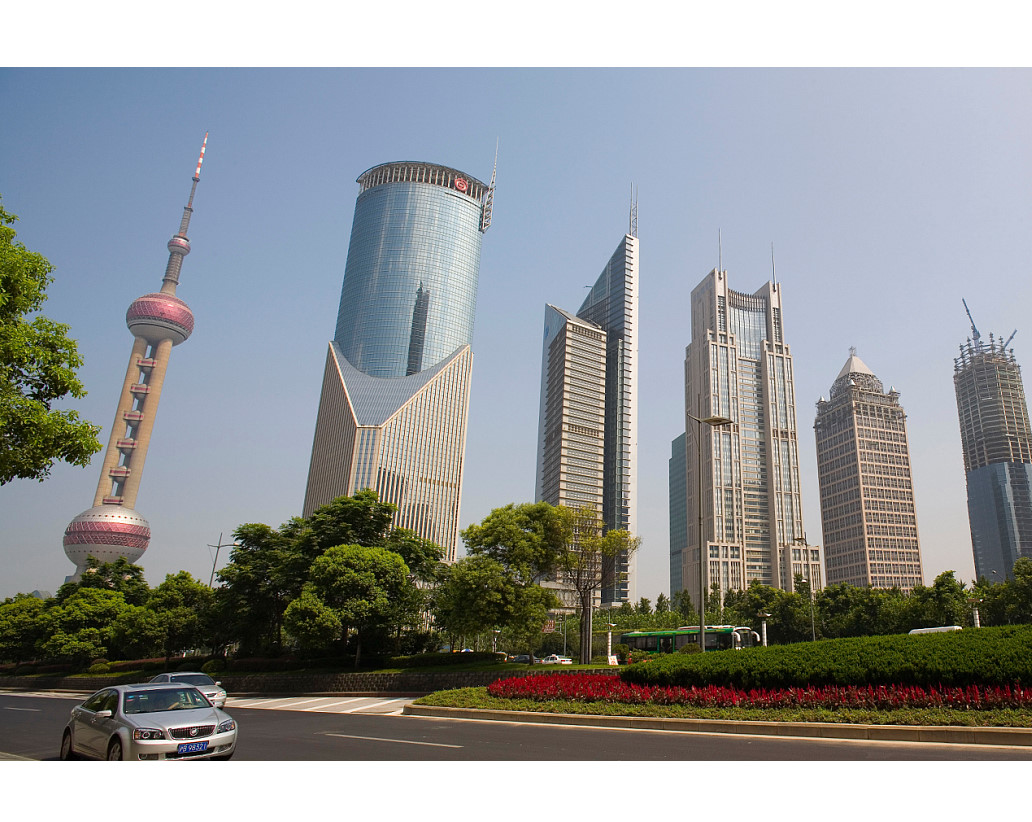 HQ395上海城市建筑城市风光现代城市超高清喷绘印刷装 饰画图库