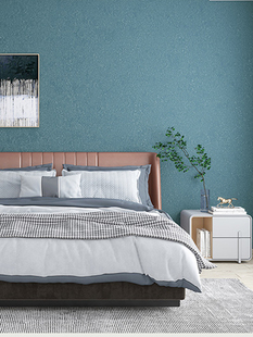 卧室房间客厅非自粘PVC防水纯色2023新款 壁纸 仿硅藻泥纹加厚墙纸