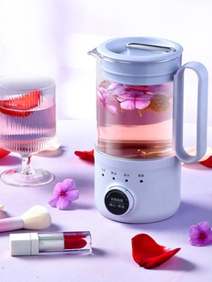 110V220V一体式 玻璃便携煮茶器电热水杯迷你烧水壶家用煮花茶壶
