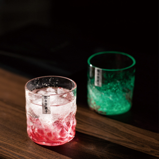 日本进口水野硝子夜光星空杯日式 手工玻璃杯情侣生日礼物耐热水杯
