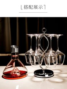 欧式 浪漫勃艮第红酒杯套装 家用 水晶不倒翁冰山醒酒器高脚杯酒具
